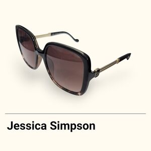 Jessica Simpson Black and Brown Sunglasses